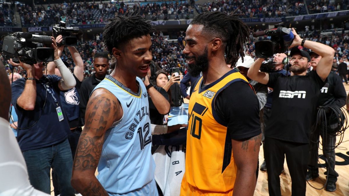 Ja Morant and Mike Conley