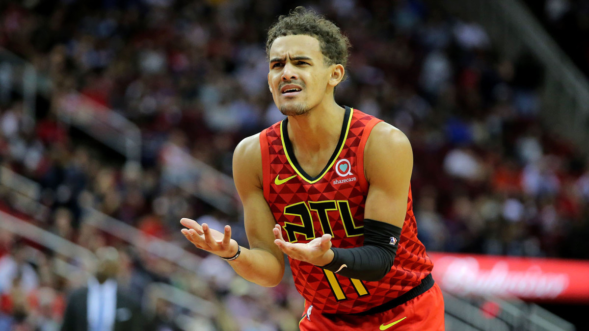 trae young spat on