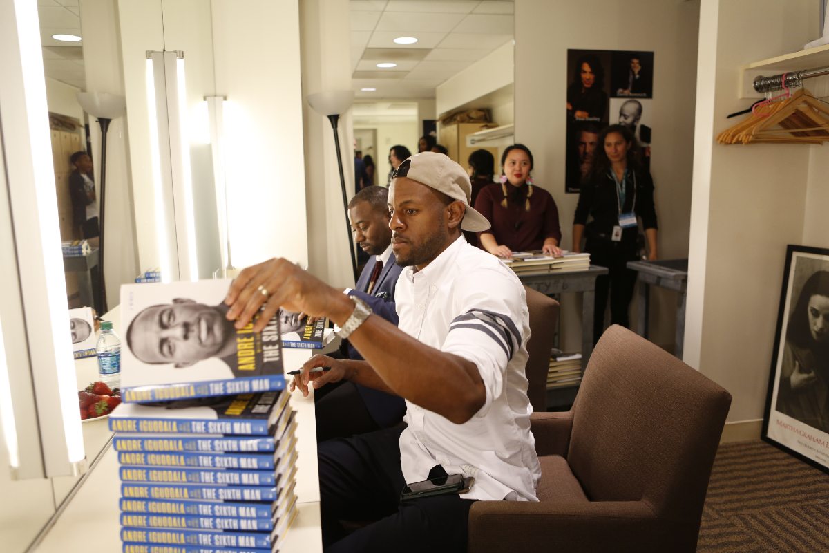 Andre Iguodala alla presentazione del suo libro