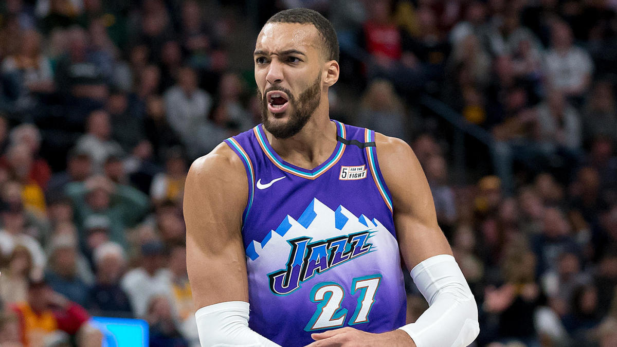 Rudy Gobert in maglia Jazz