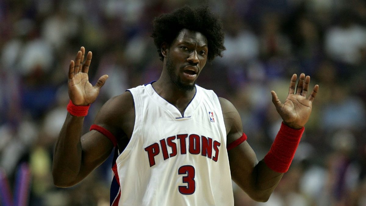 Ben Wallace in maglia Pistons