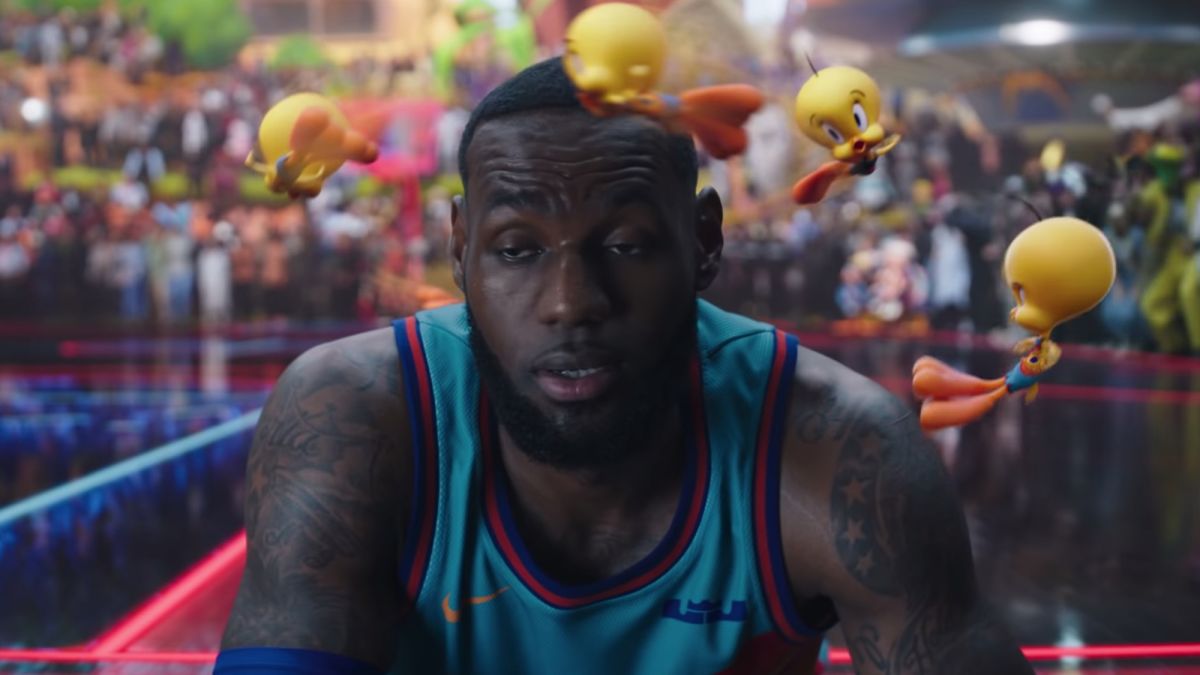 LeBron in una scena di Space Jam