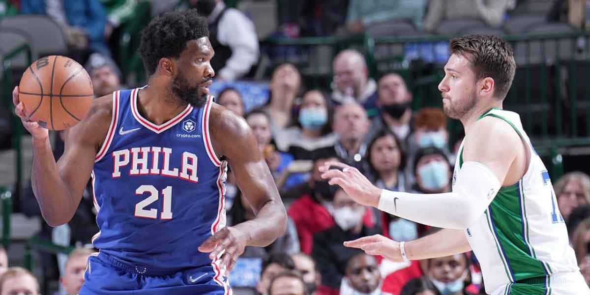 Joel Embiid contro Luka Doncic