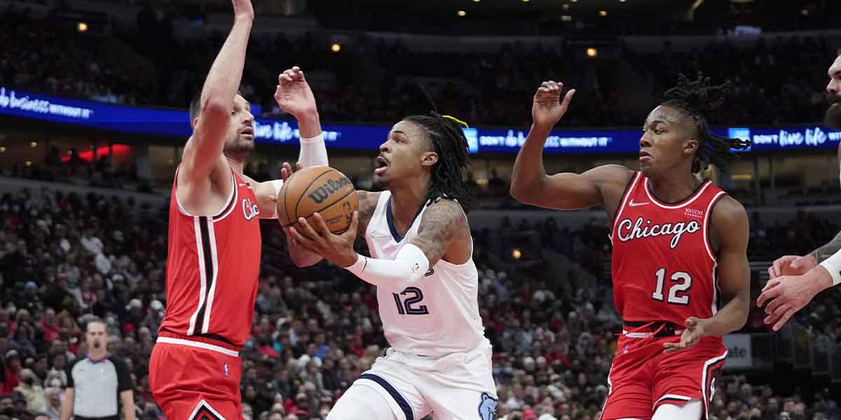 Ja Morant va al tiro contro Nikola Vucevic e Ayo Dosunmu