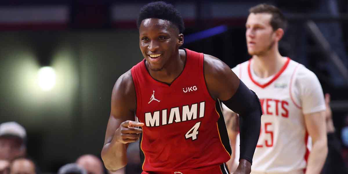 Victor Oladipo, Miami Heat, torna a giocare nella partita contro i Rockets