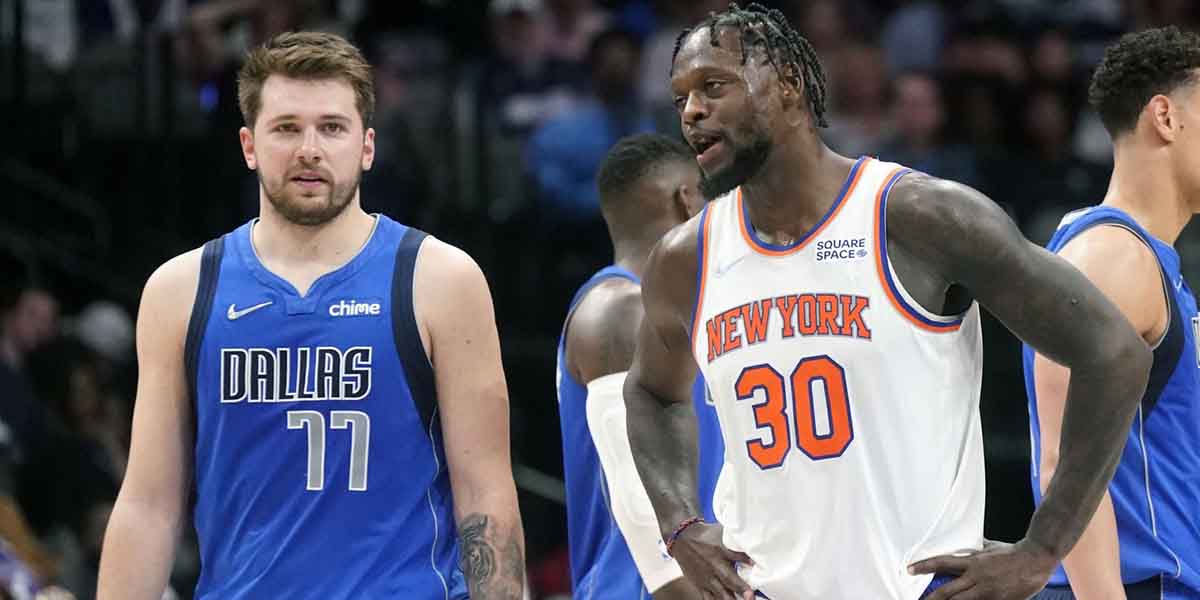 Luka Doncic con Julius Randle