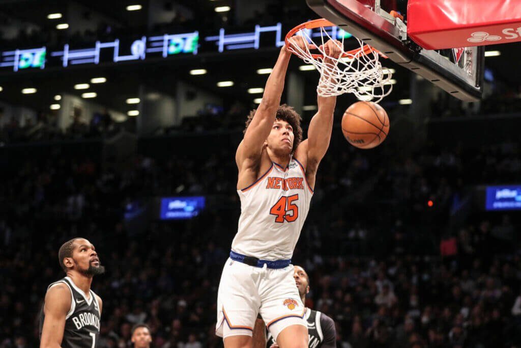 Jericho Sims in maglia Knicks