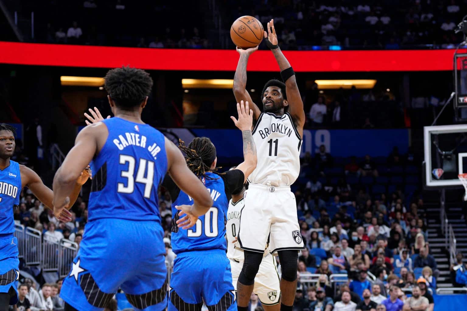 Kyrie Irving in maglia Nets