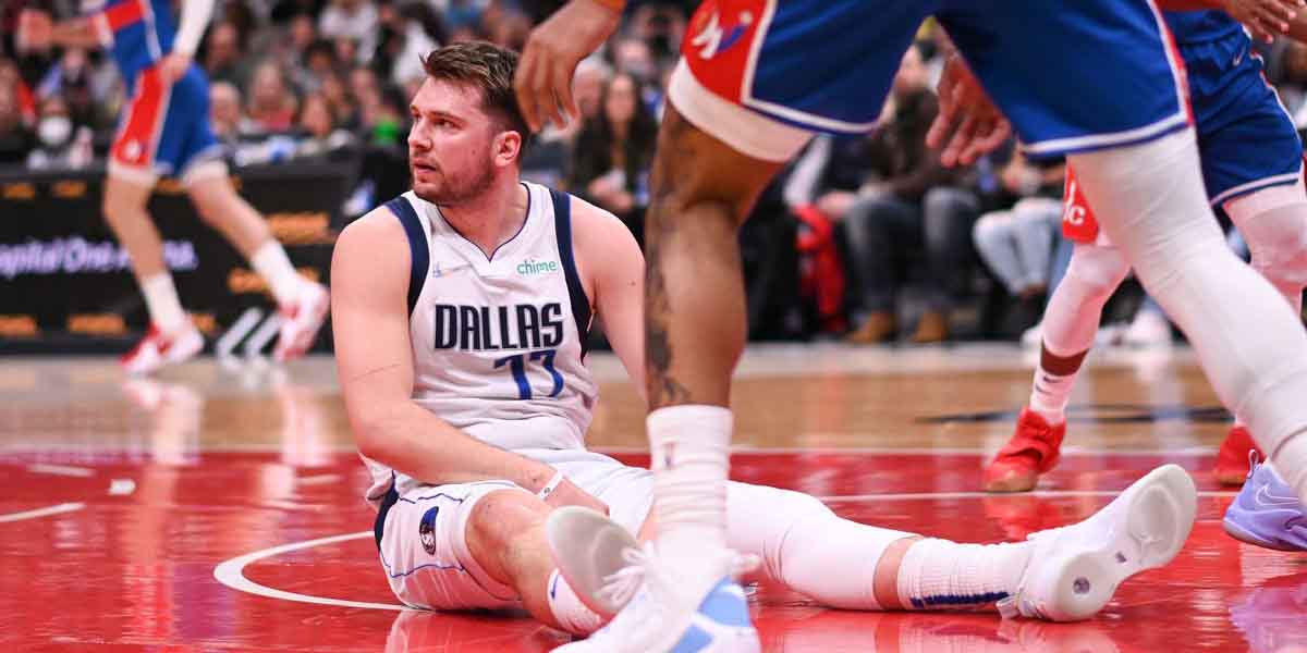 Luka Doncic a terra