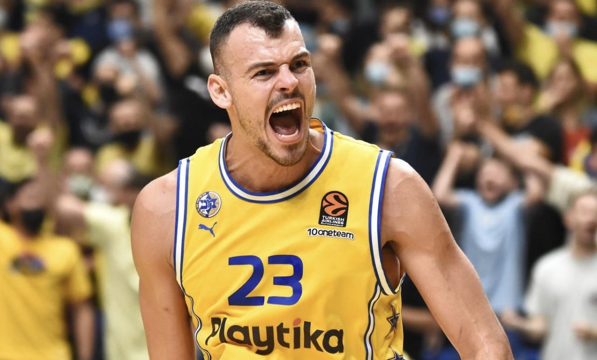 Ante Zizic in maglia Maccabi