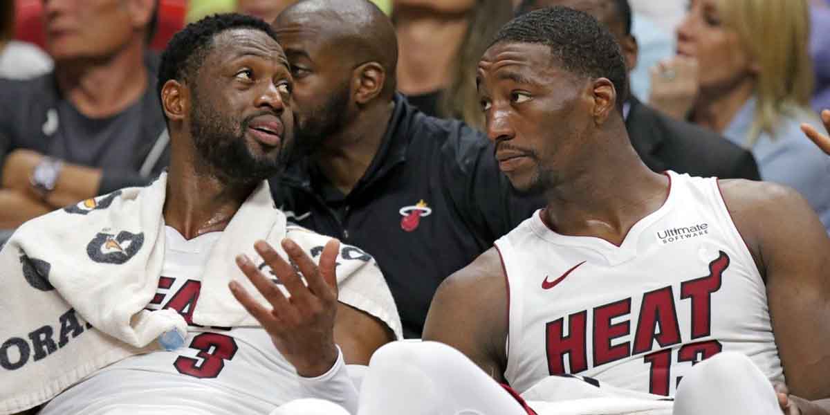 Dwayne Wade e Bam Adebayo