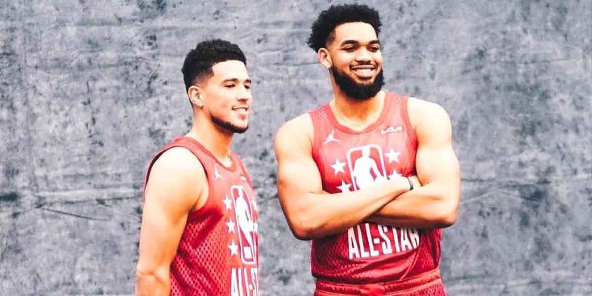 Devin Booker e Karl-Anthony Towns