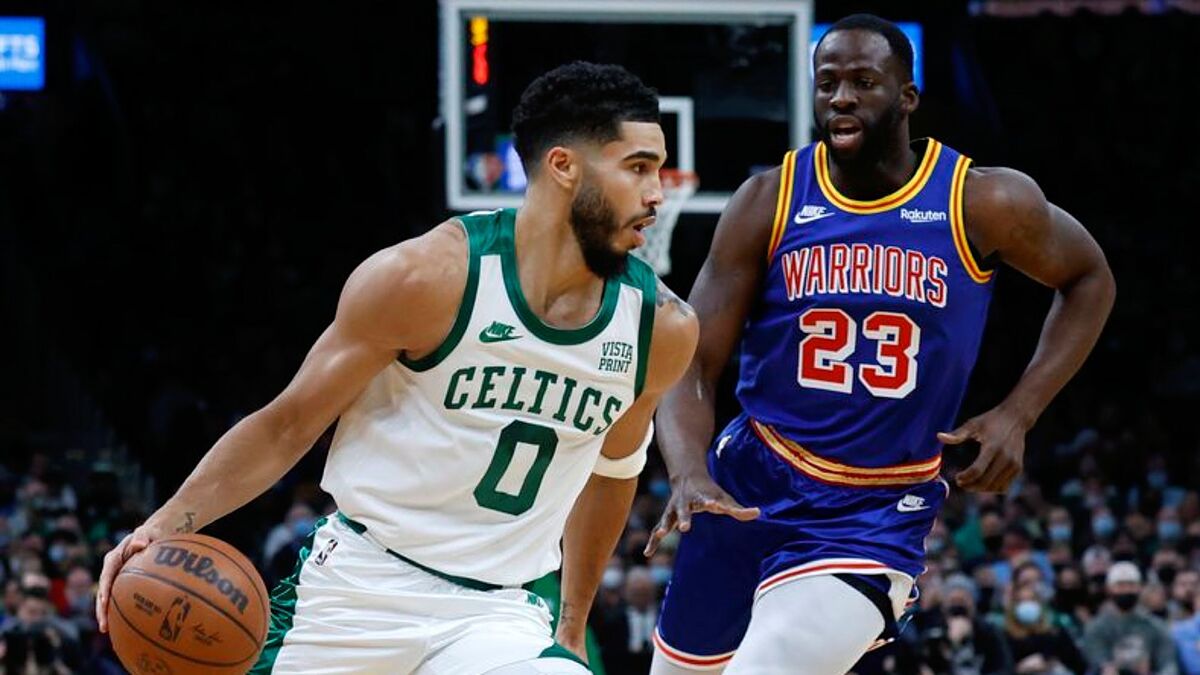 Draymond Green in difesa su Jayson Tatum
