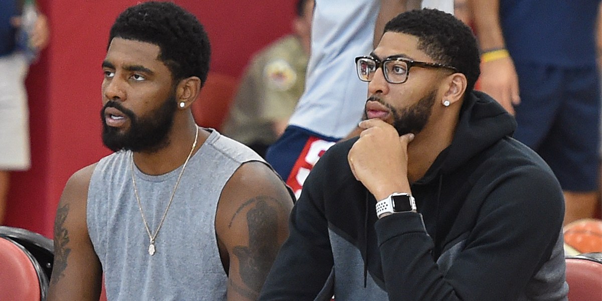Kyrie Irving e Anthony Davis con il Team USA