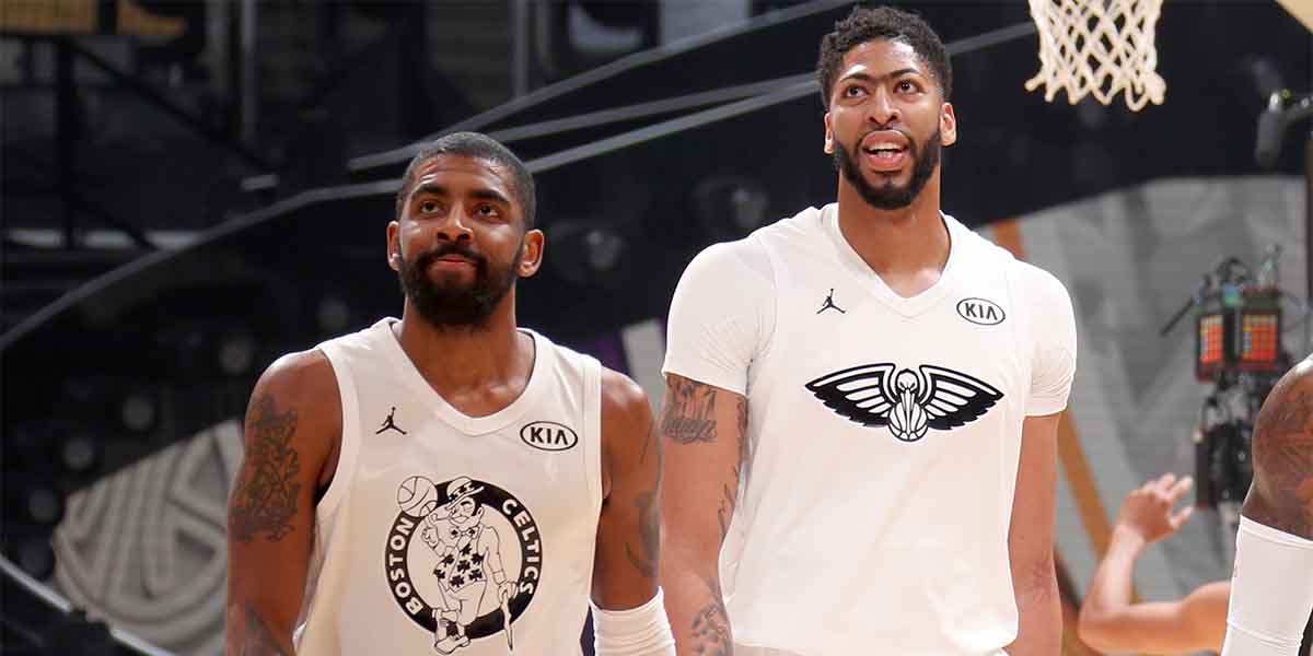 Kyrie Irving e Anthony Davis nell'All-Star Game 2018