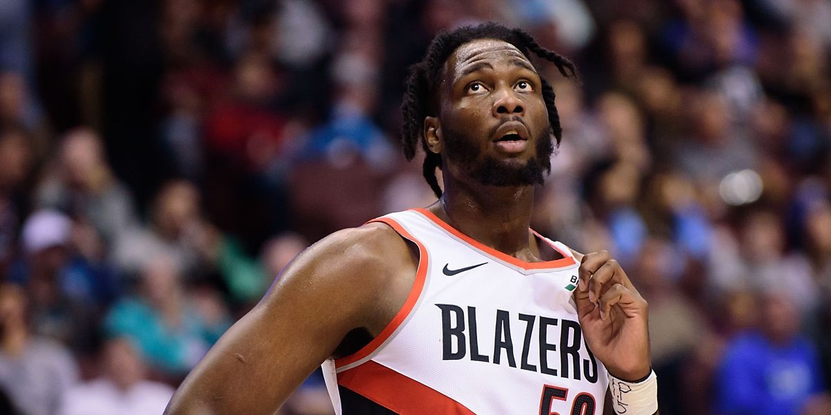 Caleb Swanigan in maglia Blazers