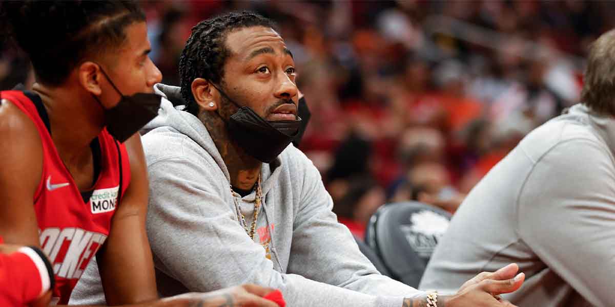 John Wall in panchina con gli Houston Rockets