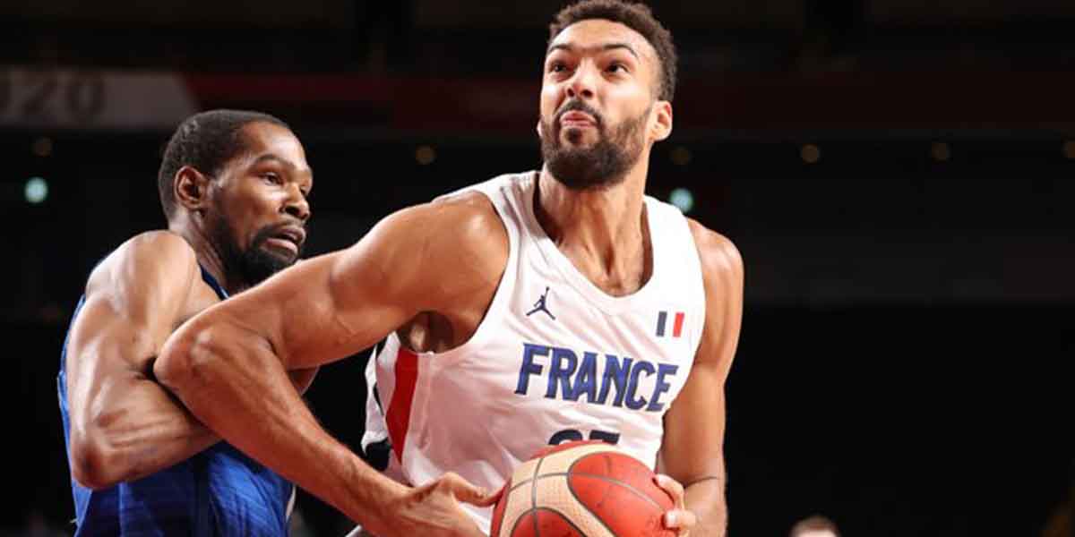 Kevin Durant e Rudy Gobert