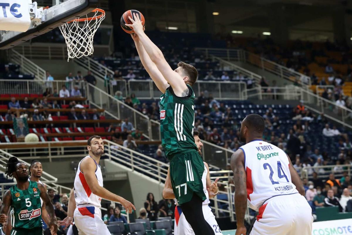 Gudaitis in maglia Panathinaikos