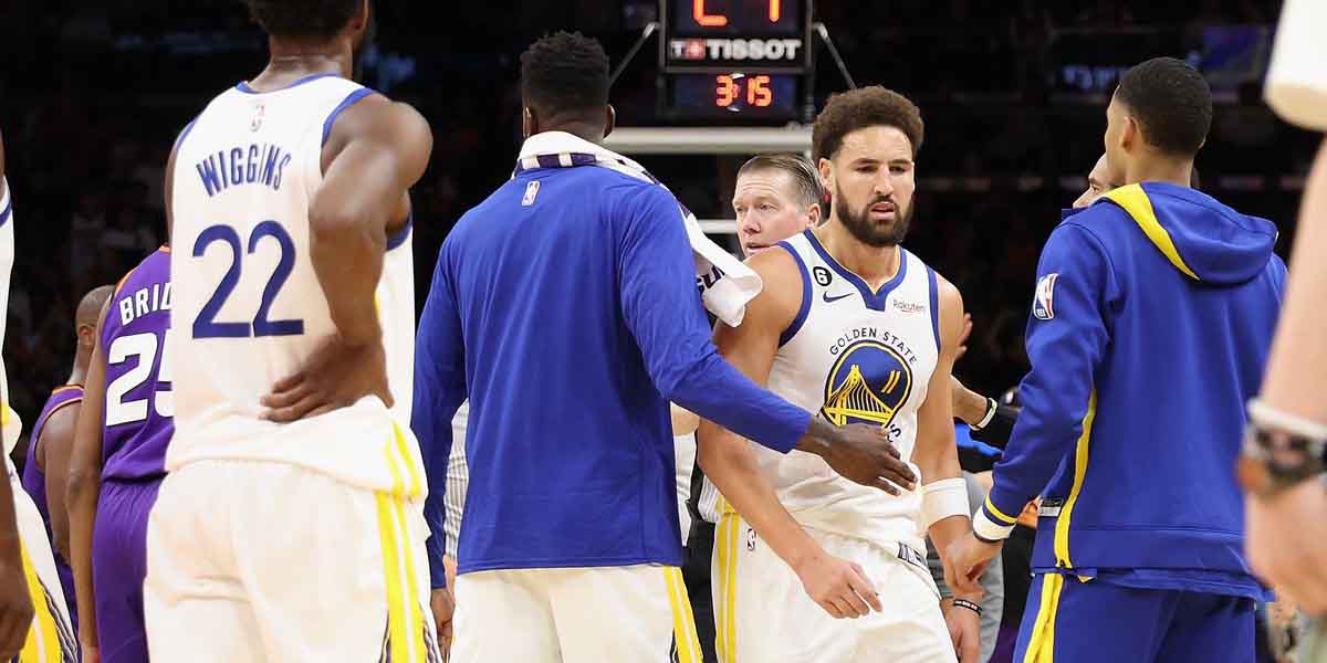 Klay Thompson espulso contro i Suns