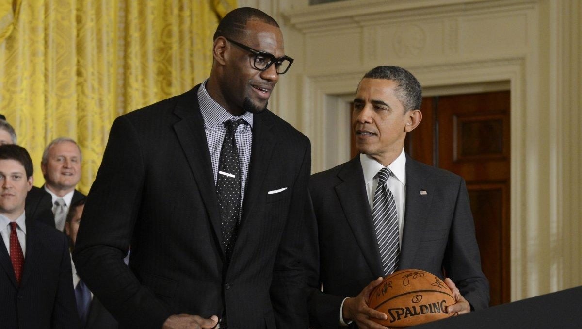 Barack Obama e LeBron James alla Casa Bianca