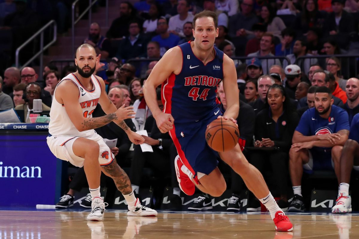 Bojan Bogdanovic in maglia Pistons