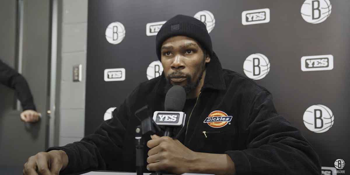 Kevin Durant dopo la vittoria contro gli Charlotte Hornets