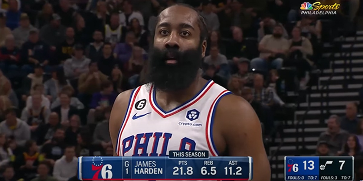 James Harden contro gli Utah Jazz