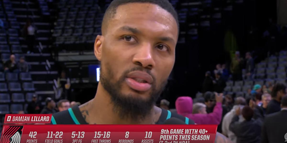 Damian Lillard commenta i 42 punti contro i Grizzlies
