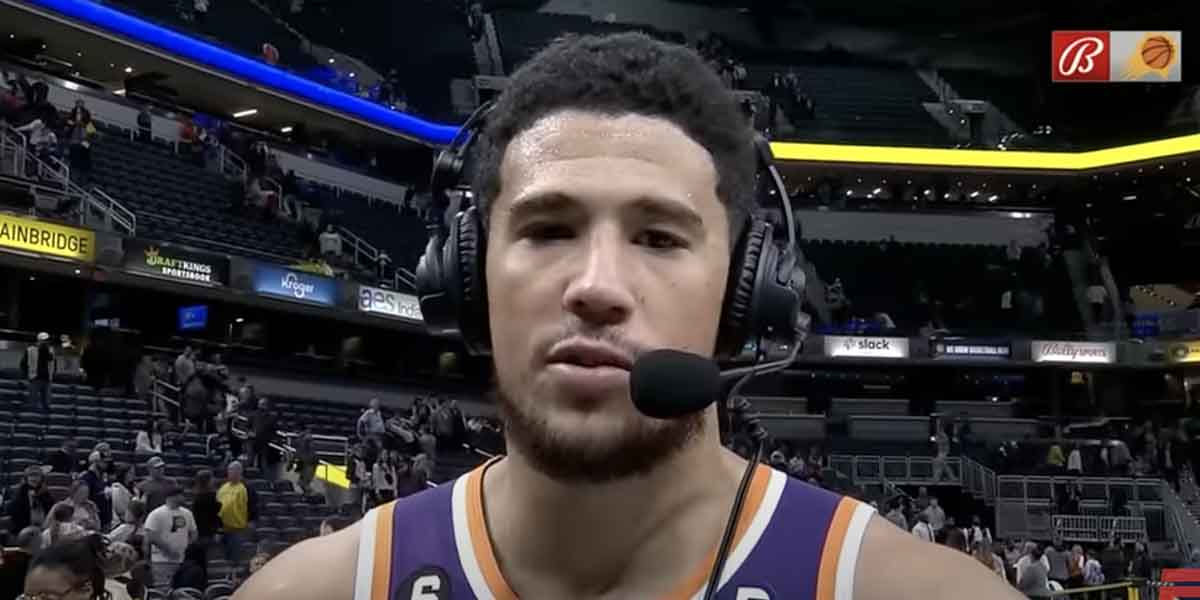Devin Booker dopo la vittoria coi Pacers