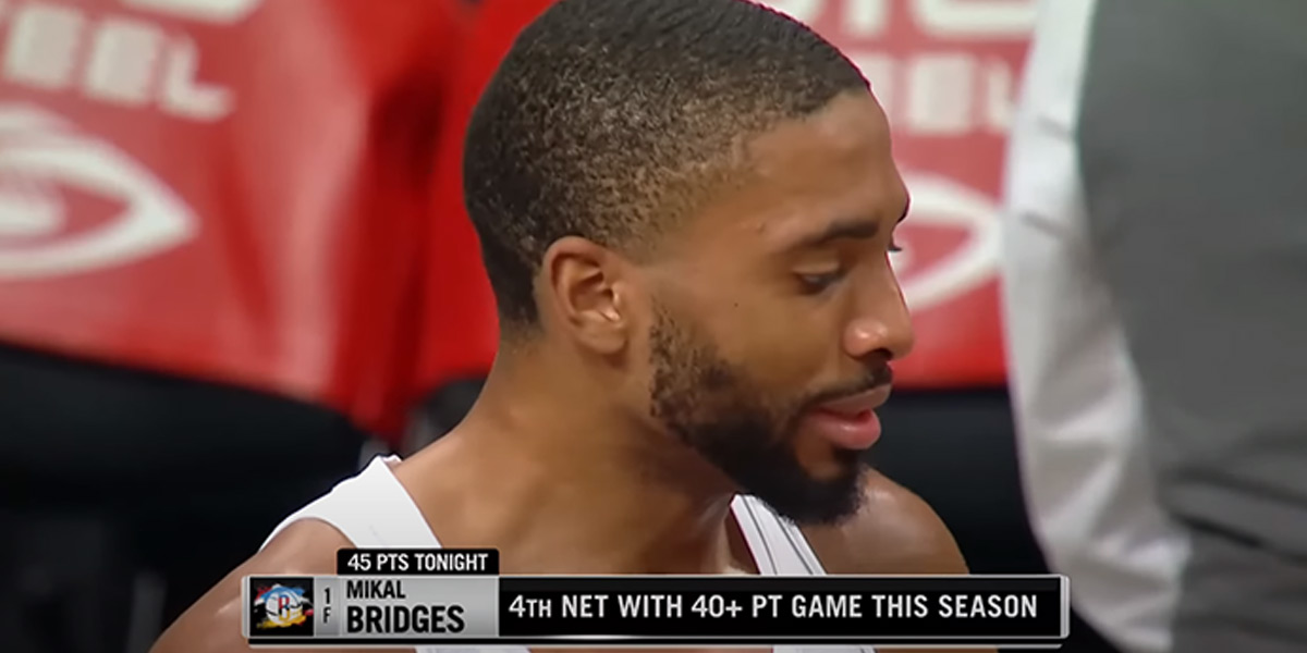 Mikal Bridges intervistato dopo i 45 punti contro gli Heat