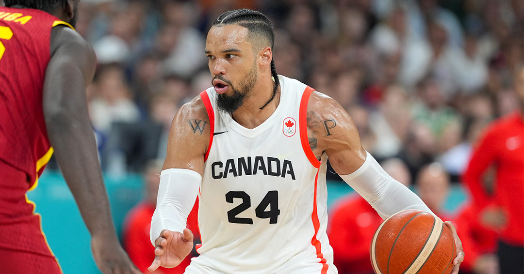 Dillon Brooks in Spagna-Canada nel Girone A delle Olimpiadi di Parigi 2024