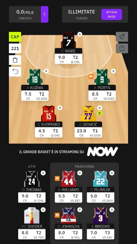 Squadra-Fantabasket-Dunkest-Rookie-stellare