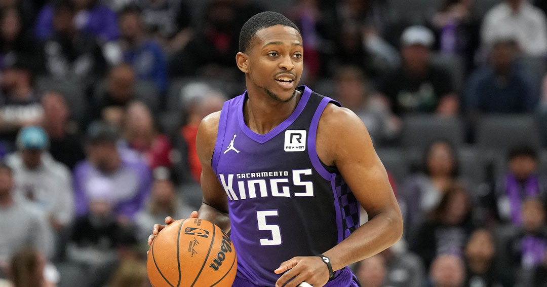 De'Aaron Fox in maglia Sacramento Kings