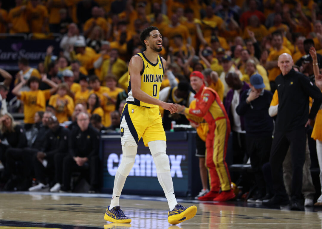 Tyrese Haliburton Triple Double NBA Playoff Pacers Knicks