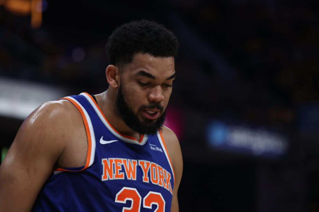 Karl-Anthony Towns in Gara -4 delle Eastern Conference Finals 2025 tra New York Knicks e Indiana Pacers