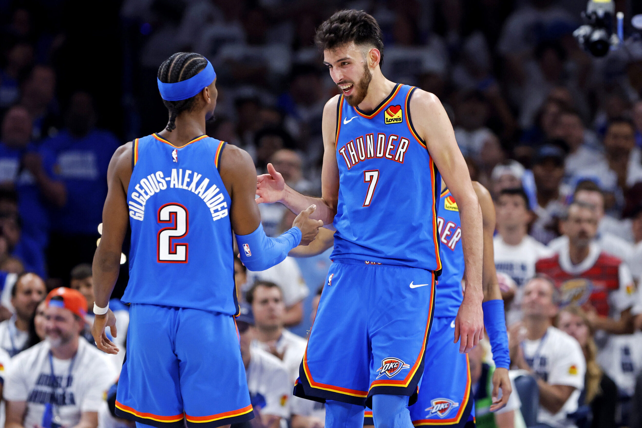 Chet Holmgren e Shai Gilgeous-Alexander Thunder NBA Playoff 2025