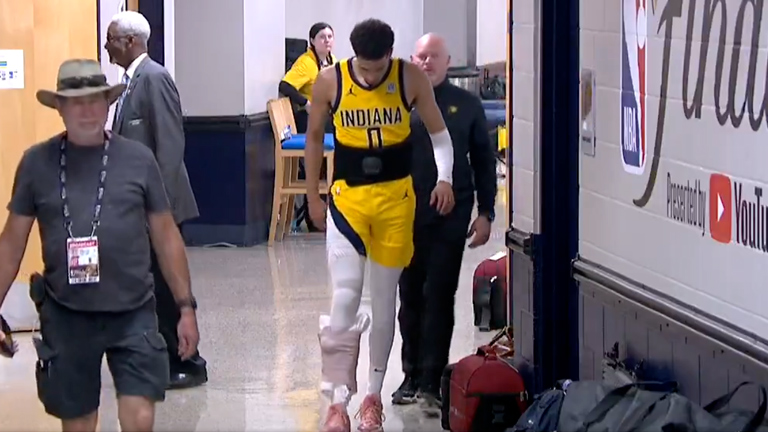 Tyrese Haliburton Injury NBA Finals