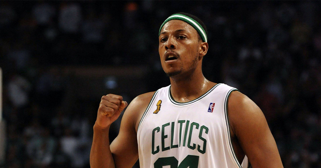 Paul Pierce, Boston Celtics, esula durante le NBA Finals
