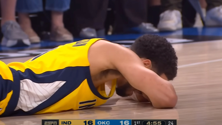 Tyrese Haliburton injury NBA Finals 2025