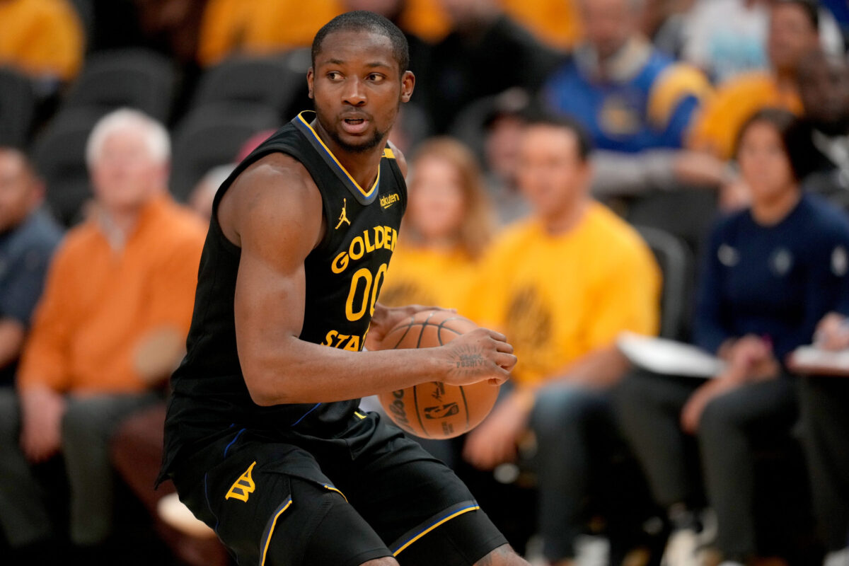 Jonathan Kuminga con la maglia dei Golden State Warriors