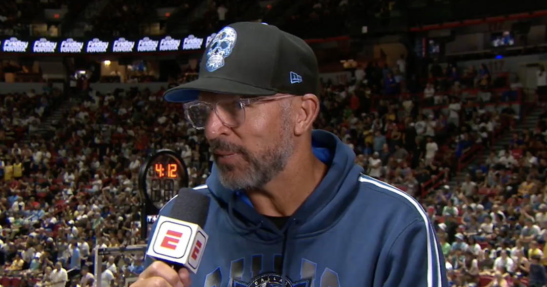 Jason Kidd, coach dei Dallas Mavericks, alla Summer League di Las Vegas