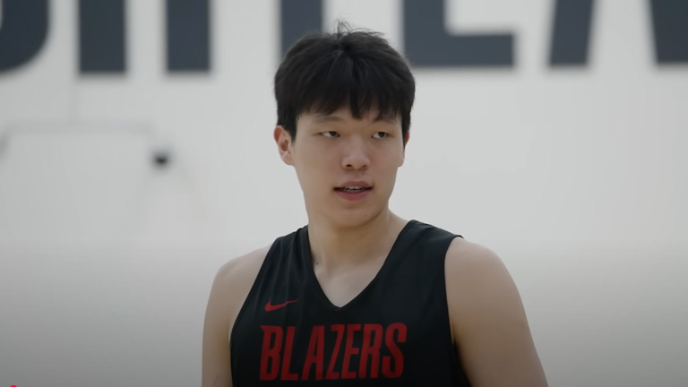 Yang Hansen Blazers NBA