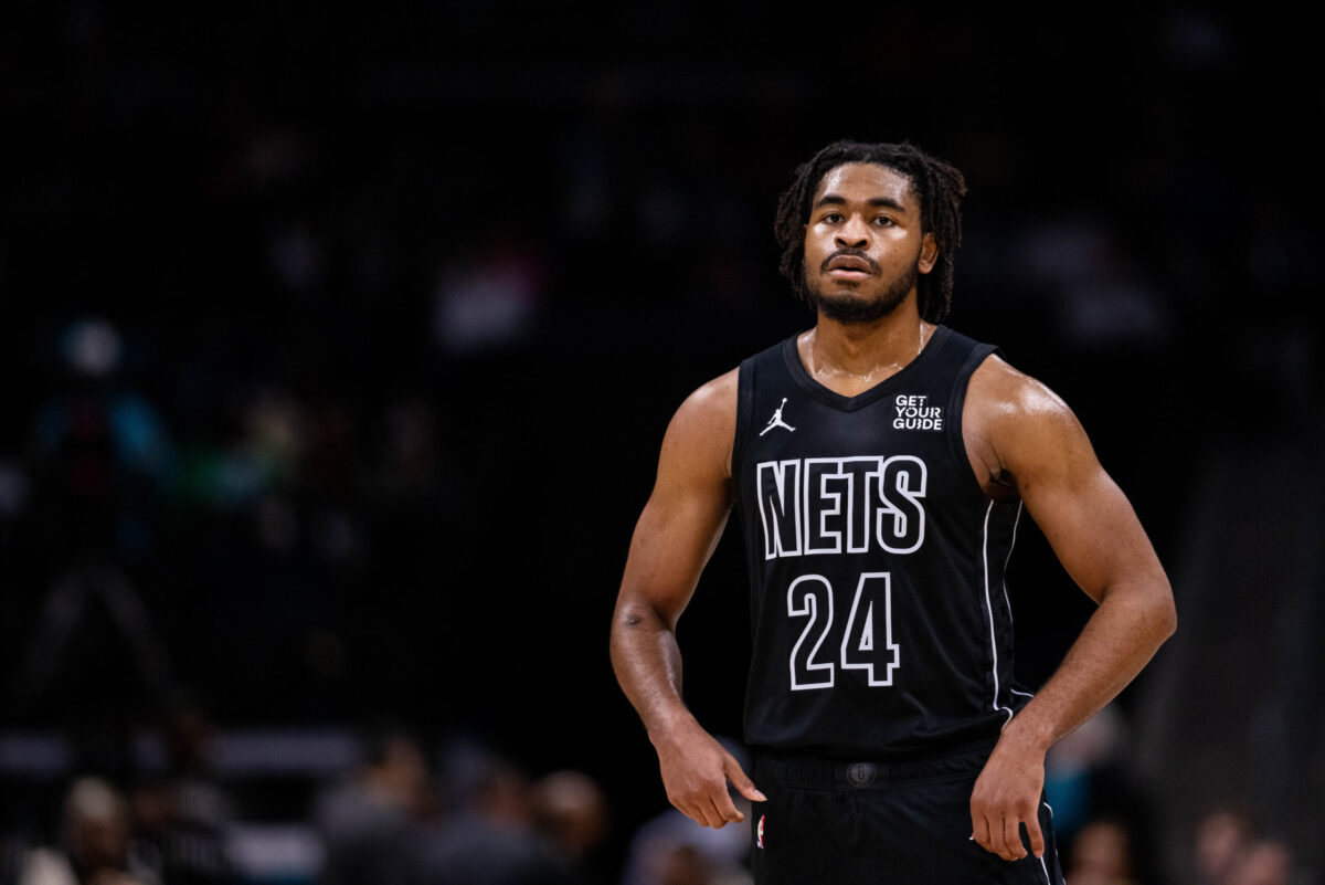 Cam Thomas con la maglia dei Brooklyn Nets