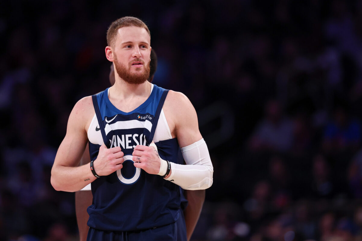 Donte DiVincenzo con la maglia dei Minnesota Timberwolves