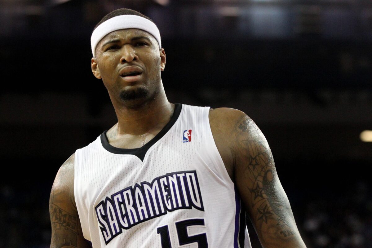 DeMarcus Cousins con la maglia dei Sacramento Kings