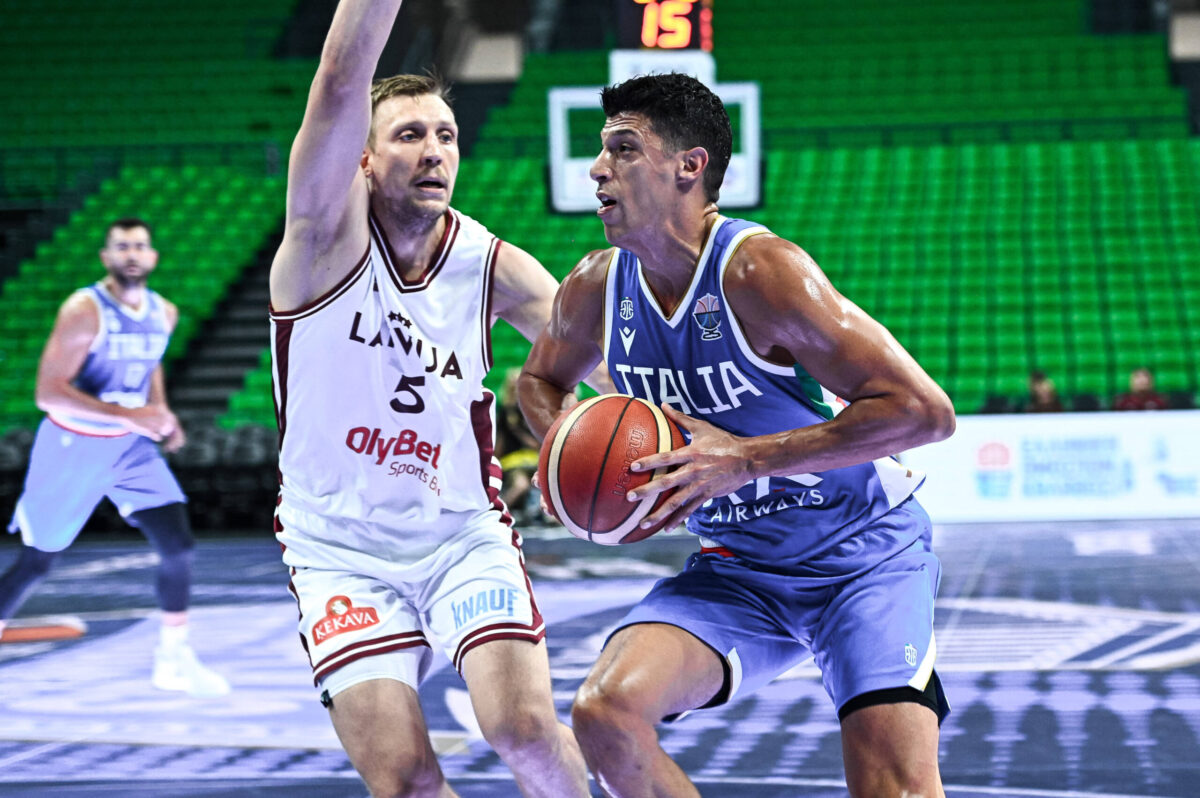Simone Fontecchio, Italbasket-Lettonia