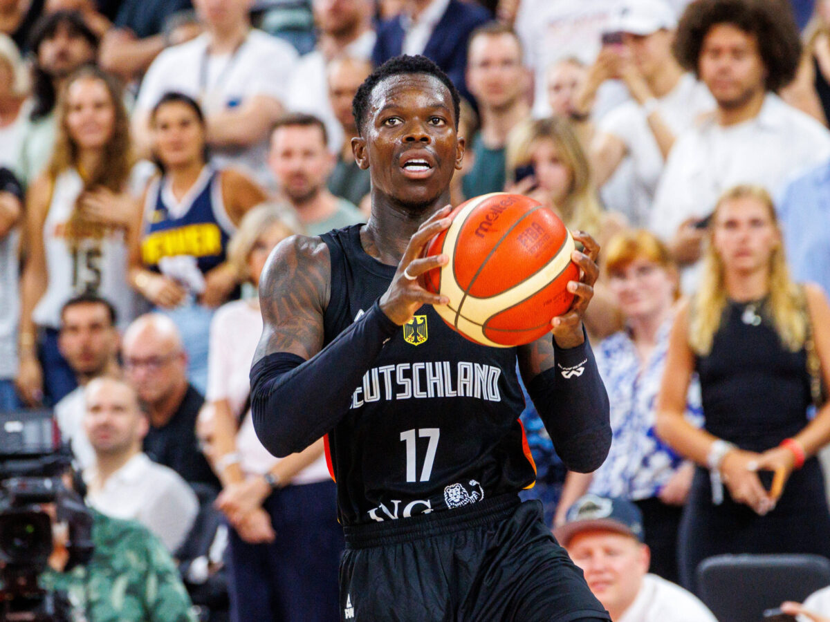 Dennis Schroder, con la maglia della Germania