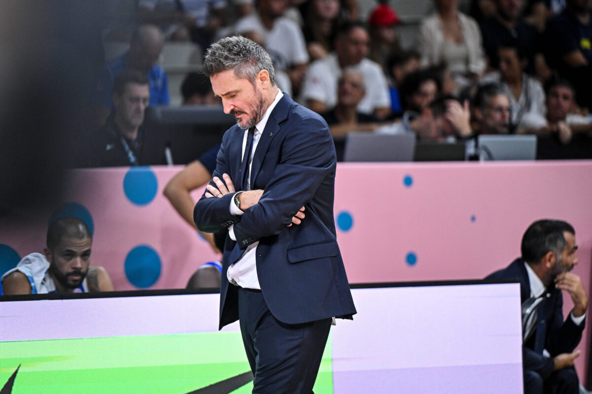 Gianmarco Pozzecco, coach dell'Italbasket a EuroBasket 2025