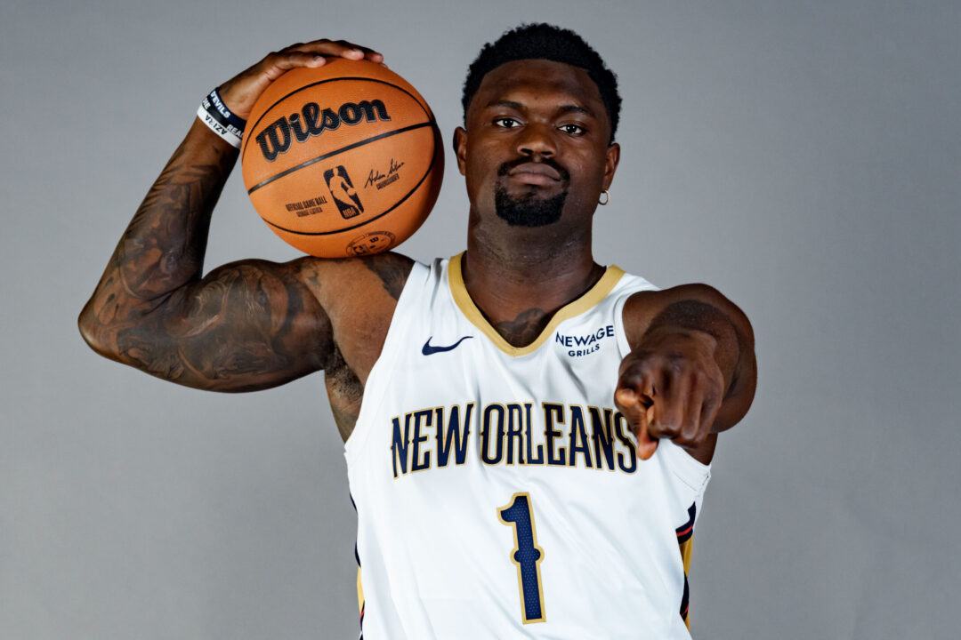 Zion Williamson con la maglia dei New Orleans Pelicans